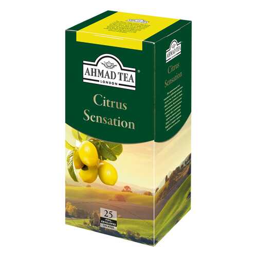 Чай черный Ahmad Tea citrus sensation с лимоном и лаймом 25 пакетиков в Перекресток