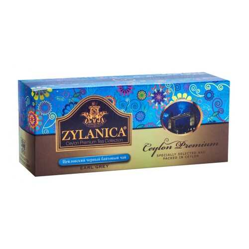 Чай Zylanica Ceylon Premium черный байховый с бергамотом 25 пакетиков в Перекресток