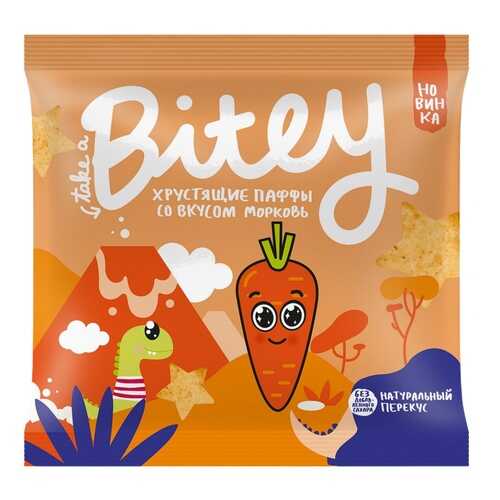 Экструдированные мультизлаковые фигурки Take a Bitey Паффы со вкусом Морковь, 20 гр в Перекресток