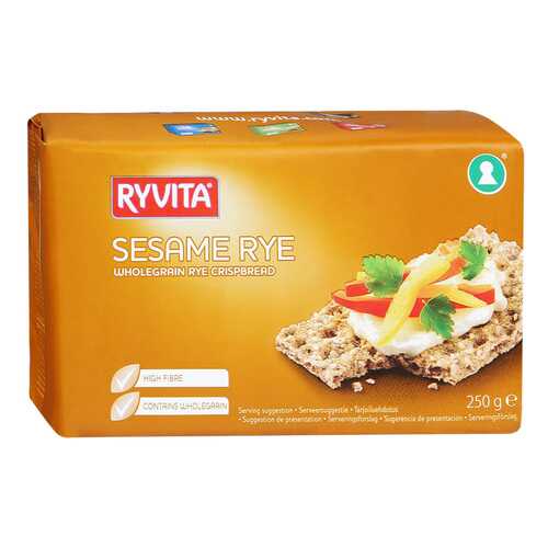 Хлебцы Ryvita Из цельного зерна c кунжутом sesame 12 штук в Перекресток