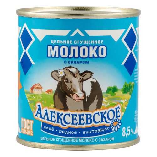 Молоко сгущенное Алексеевское 8.5% с сахаром 380 г в Перекресток
