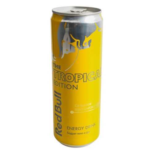 Напиток энергетический Red Bull со вкусом тропических фруктов жестяная банка 0.355 л в Перекресток