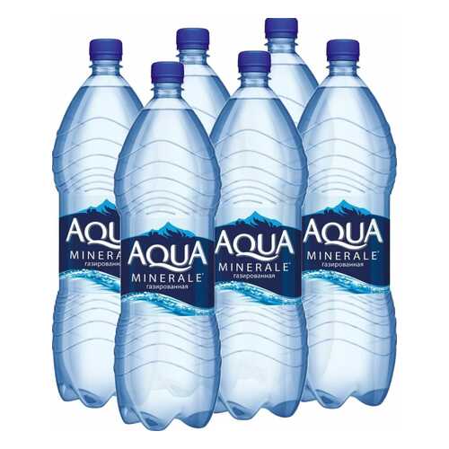 Вода Aqua Minerale газированная питьевая 2 л 6 штук в упаковке в Перекресток