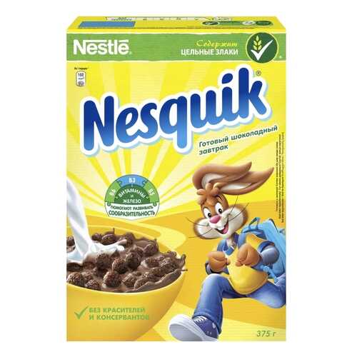 Готовый завтрак Nesquik шоколадные шарики 375 г в Перекресток