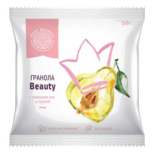 Гранола Fastbrunch Beaut с семенами чиа и грушей 3 саше в Перекресток