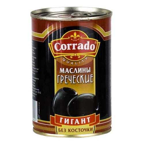 Маслины Corrado греческие гигант без косточки 420 г в Перекресток
