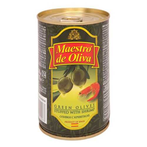 Оливки Maestro de Oliva с креветкой 300 г в Перекресток