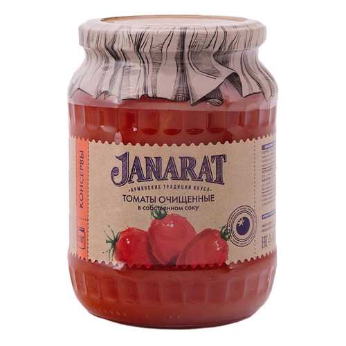 Томаты Janarat очищенные в собственном соку 670г в Перекресток