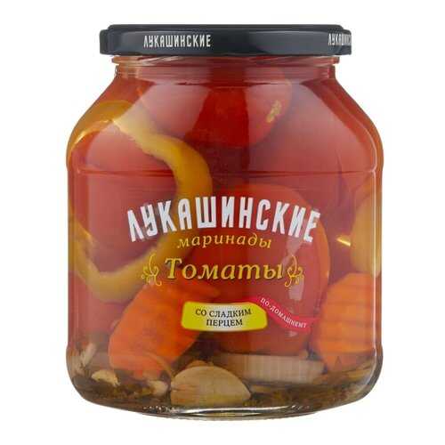 Томаты Лукашинские маринады со сладким перцем по-домашнему 670г в Перекресток