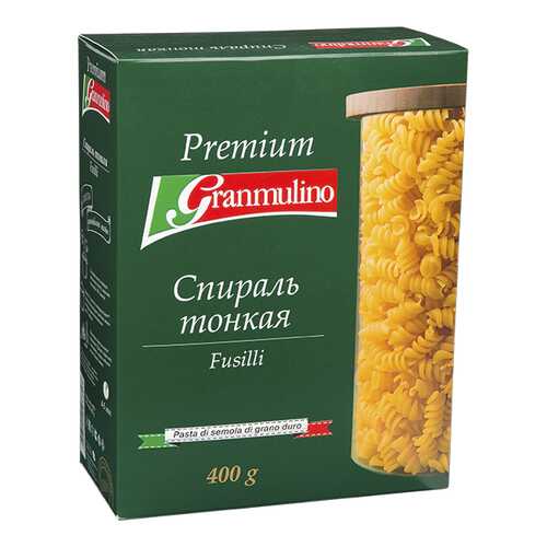 Макароны Granmulino спираль тонкая премиум 400 г в Перекресток