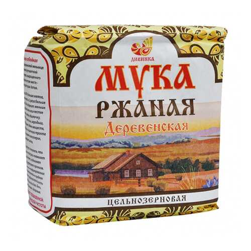 Мука Дивинка ржаная цельнозерновая 1 кг в Перекресток