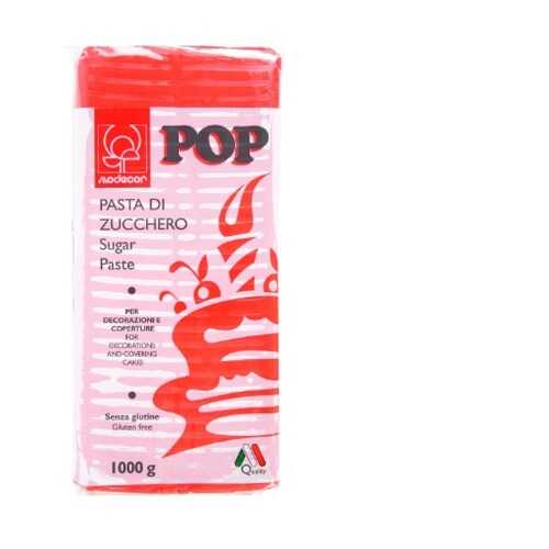 Сахарная Мастика универсальная для торта Modecor POP - Красная, 1кг. (25470/p) в Перекресток