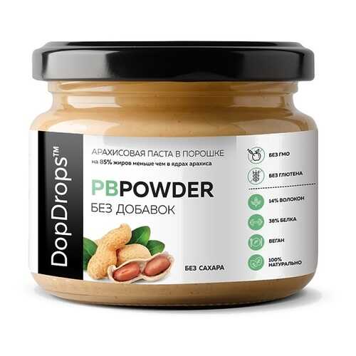 Паста Арахисовая в порошке DopDrops PBPowder высокобелковая 120 г в Перекресток