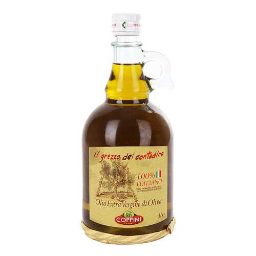 Масло оливковое Coppini Grezzo Contadino Extra Virgin нерафинированное 1 л в Перекресток