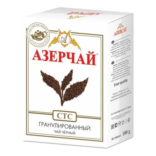 Чай Азерчай СТС, чёрный гранулированный, 100 гр в Перекресток