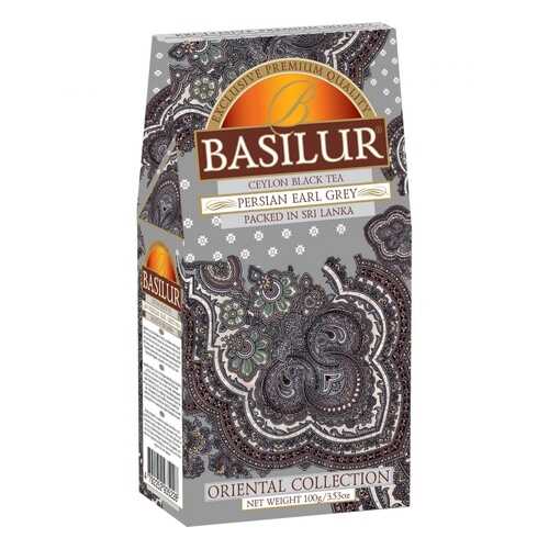 Чай Basilur Persian Earl Grey, черный листовой с добавками, 100 гр в Перекресток