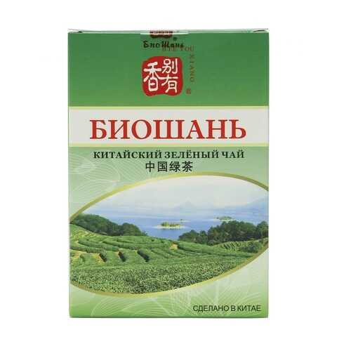 Чай БиоШань China Green Tea, зеленый листовой, 80 гр в Перекресток