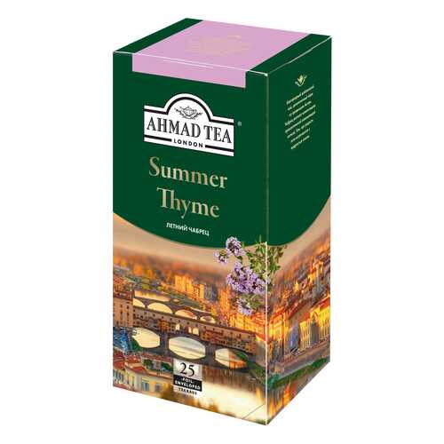 Чай черный Ahmad Tea summer thyme 25 пакетиков в Перекресток