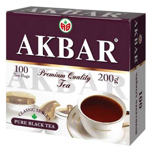 Чай черный Akbar цейлонский классический 100 пакетиков в Перекресток