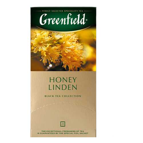 Чай черный Greenfield Honey Linden 25 пакетиков в Перекресток