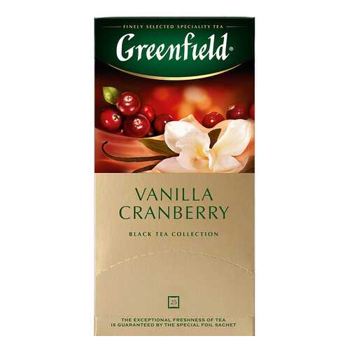 Чай черный Greenfield Vanilla Cranberry 25 пакетиков в Перекресток