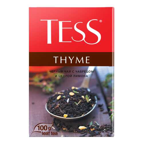 Чай черный листовой Tess Thyme 100 г в Перекресток