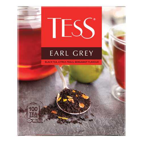 Чай черный Tess Earl Grey 100 пакетиков в Перекресток