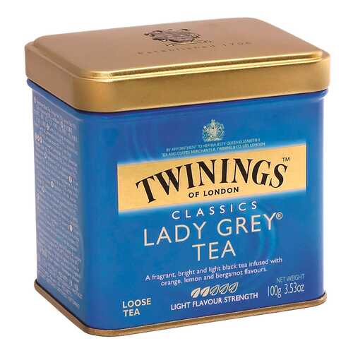 Чай черный Twinings чай леди грей с ароматом цитрусовых байховый среднелистовой 100 г в Перекресток