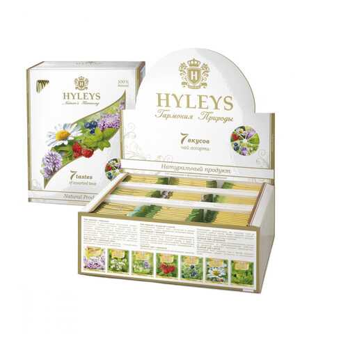 Чай Hyleys Гармония природы | 7 Вкусов, ассорти, 100 пакетиков по 1,5 гр в Перекресток