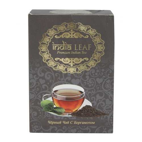 Чай India leaf Чёрный с бергамотом, среднелистовой с добавками, 100 гр в Перекресток
