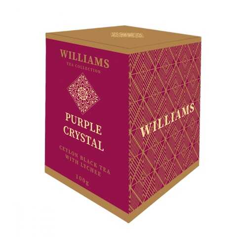 Чай Williams Purple Crystal черный с лепестками сафлора и ароматом личи 100 г в Перекресток