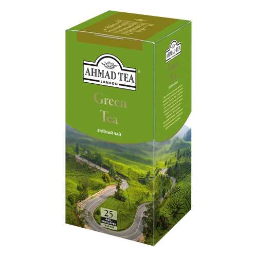 Чай зеленый Ahmad Tea 25 пакетиков в Перекресток