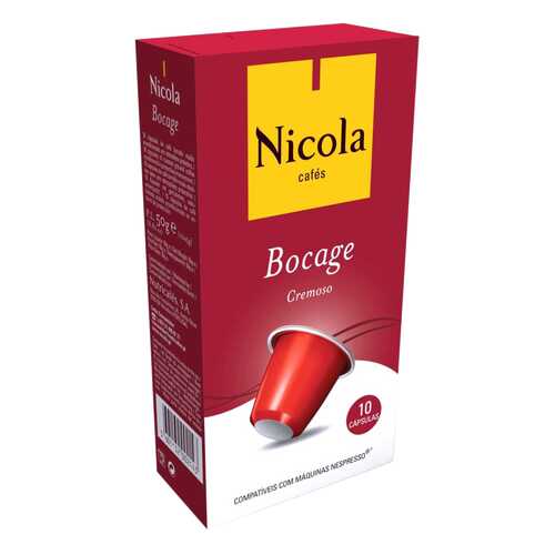 Капсулы Nicola bocage для кофемашин Nespresso 10 капсул в Перекресток