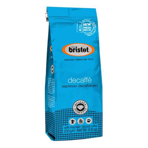 Кофе Bristot Decaffeinato молотый 250 г в Перекресток