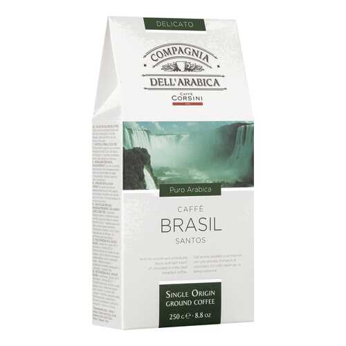 Кофе Dell Arabica Puro Arabica Brasil Santos 250г карт/пачка молотый в Перекресток