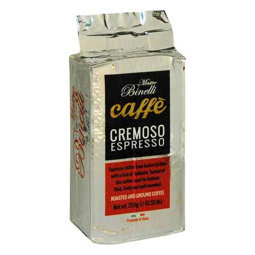 Кофе Mastro Binelli Сremoso Espresso молотый 250 г в Перекресток