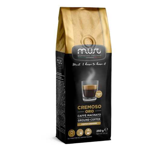 Кофе молотый Must cremoso oro 250 г в Перекресток