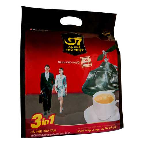 Кофе растворимый G7 3in1 50 пак*16 г в Перекресток