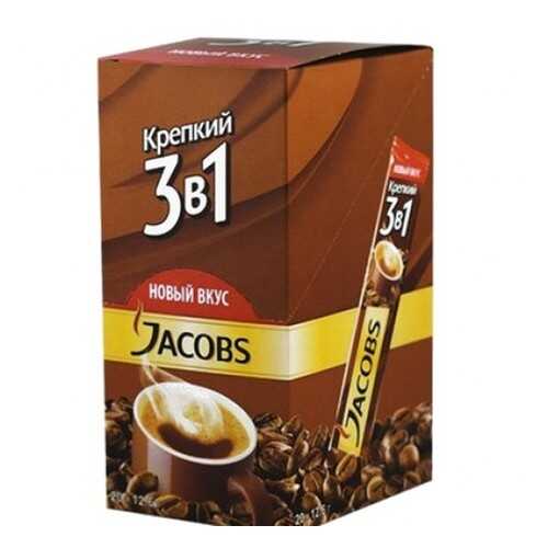 Кофе растворимый Jacobs 3в1 крепкий 24*12 г в Перекресток