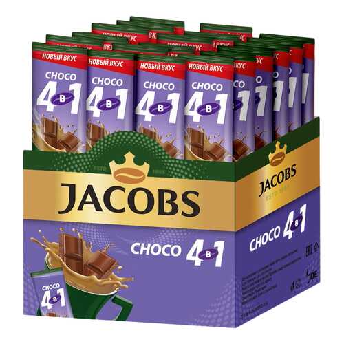 Кофе растворимый Jacobs 4в1 choco 24 стика в Перекресток