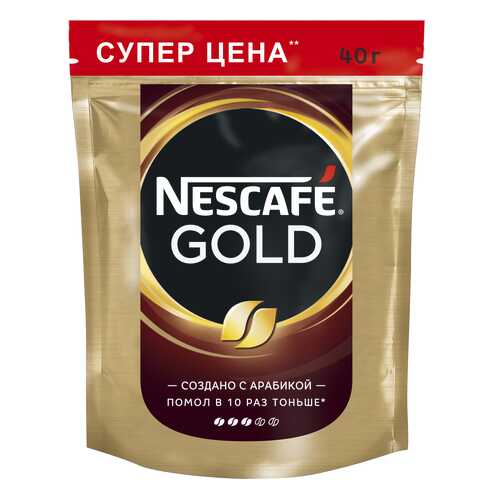 Кофе растворимый Nescafe gold пакет 40 г в Перекресток