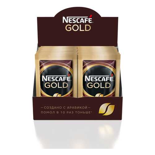 Кофе растворимый сублимированный NESCAFE Gold с добавлением молотого кофе 20 порций по 2г в Перекресток