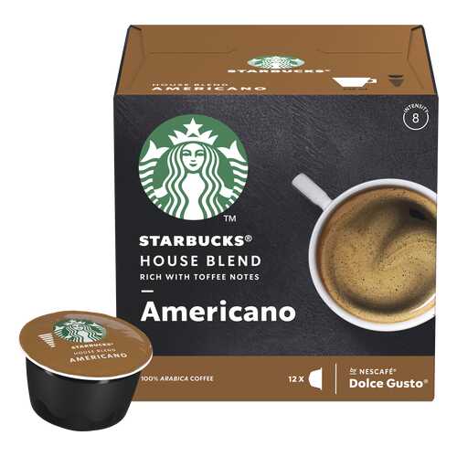 Кофе в капсулах Starbucks House Blend Americano для Nescafe Dolce Gusto 12 шт в Перекресток