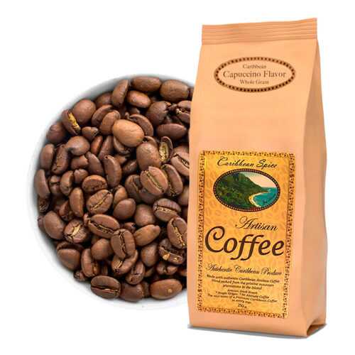 Кофе в зернах Caribbean Spice Artisan Kosher Coffee Cappucino Grain капучино 250 г в Перекресток