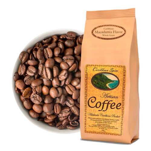 Кофе в зернах Caribbean Spice Artisan Kosher Coffee Macadamia Grain макадамия 250 г в Перекресток