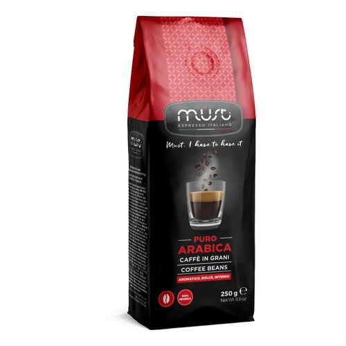 Кофе в зернах Must pure arabica 250 г в Перекресток