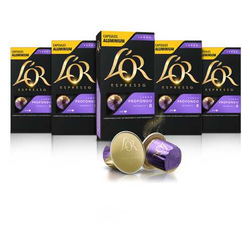 Набор кофе в капсулах L’OR Espresso Lungo Profondo 10 упаковок в Перекресток