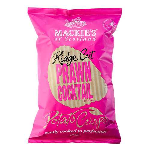 Чипсы картофельные Mackie's рифленые с креветками 150 г в Перекресток