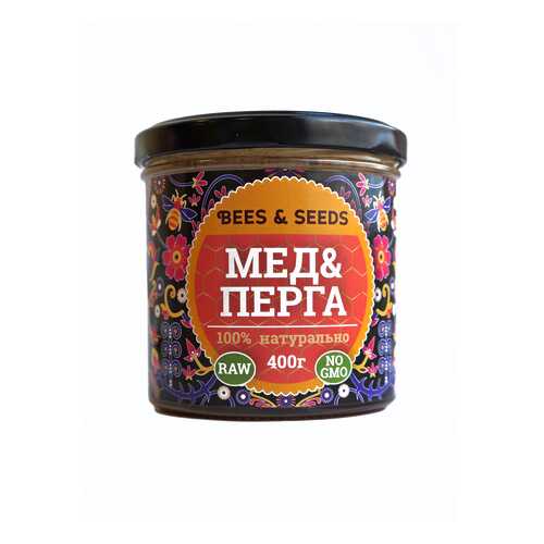 Медовый урбеч Bees&Seeds. Натуральный продукт с мёдом и пергой, 400 г в Перекресток