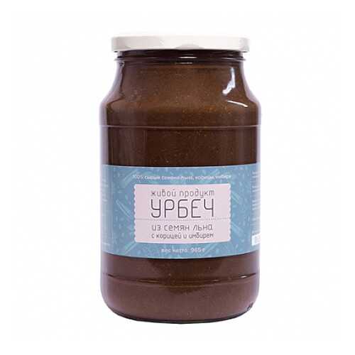 Урбеч из семян льна с корицей и имбирем Живой продукт 965 г в Перекресток